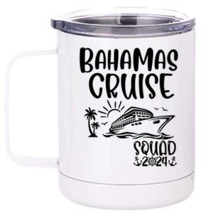 Bahamas Cruise Squad 2024 Bahamas Holiday Family Matching 12 oz Stainless Steel Tumbler Cup