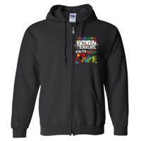 Broken Crayons Still Color Mental Health Awareness Full Zip Hoodie