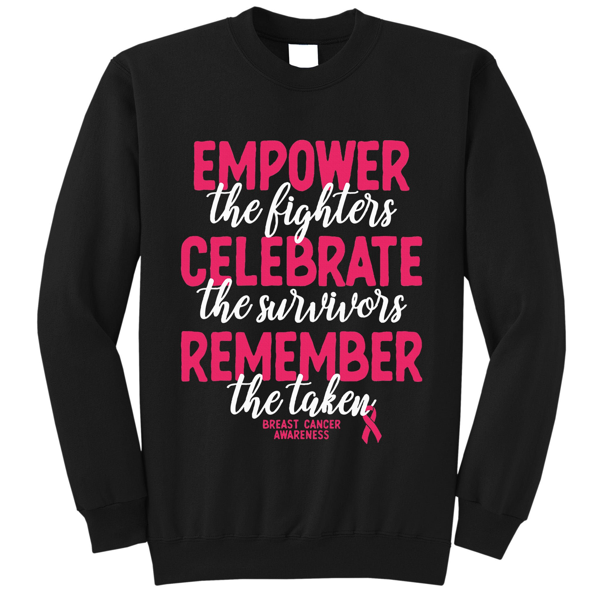 Breast Cancer Support Pink Ribbon Breast Cancer Awareness Tall Sweatshirt