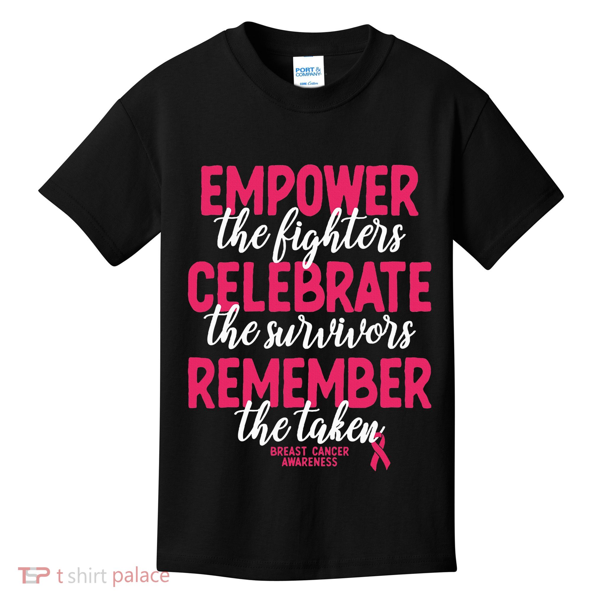 Breast Cancer Support Pink Ribbon Breast Cancer Awareness Kids T-Shirt