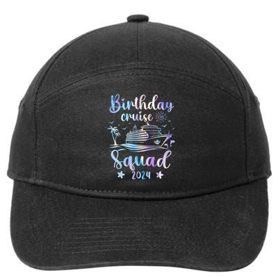 Birthday Cruise Squad 2024 Cruising Party Cruise Birthday 7-Panel Snapback Hat