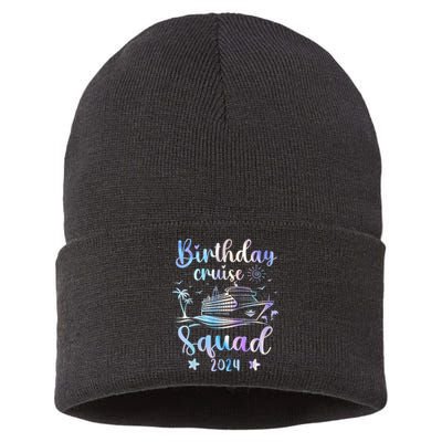 Birthday Cruise Squad 2024 Cruising Party Cruise Birthday Sustainable Knit Beanie