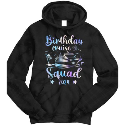 Birthday Cruise Squad 2024 Cruising Party Cruise Birthday Tie Dye Hoodie