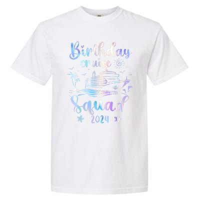 Birthday Cruise Squad 2024 Cruising Party Cruise Birthday Garment-Dyed Heavyweight T-Shirt