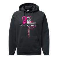 Breast Cancer Survivor Fighter Performance Fleece Hoodie