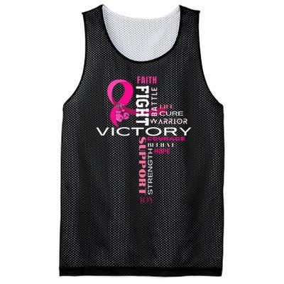 Breast Cancer Survivor Fighter Mesh Reversible Basketball Jersey Tank