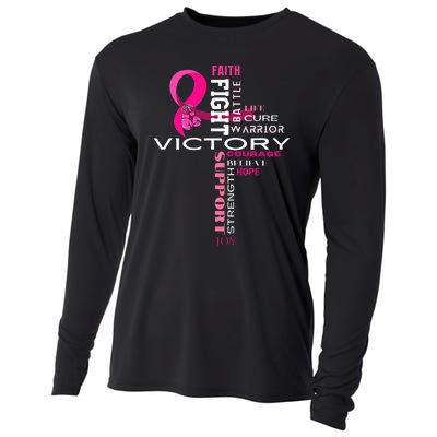 Breast Cancer Survivor Fighter Cooling Performance Long Sleeve Crew