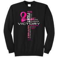 Breast Cancer Survivor Fighter Tall Sweatshirt