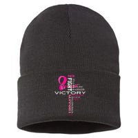 Breast Cancer Survivor Fighter Sustainable Knit Beanie