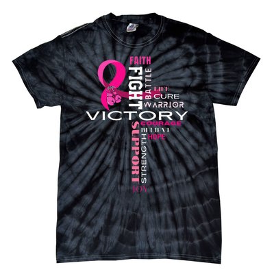 Breast Cancer Survivor Fighter Tie-Dye T-Shirt