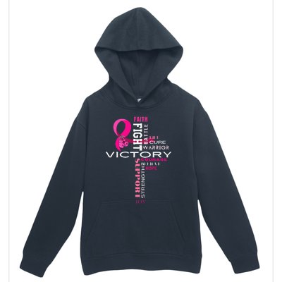 Breast Cancer Survivor Fighter Urban Pullover Hoodie