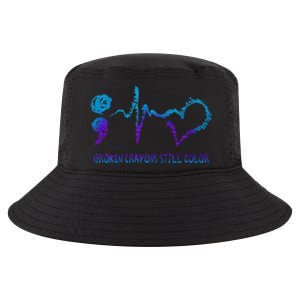 Broken Crayons Still Color Suicide Prevention Awareness Cool Comfort Performance Bucket Hat