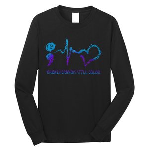 Broken Crayons Still Color Suicide Prevention Awareness Long Sleeve Shirt