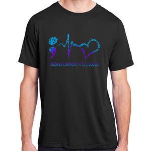 Broken Crayons Still Color Suicide Prevention Awareness Adult ChromaSoft Performance T-Shirt