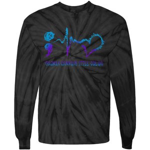 Broken Crayons Still Color Suicide Prevention Awareness Tie-Dye Long Sleeve Shirt