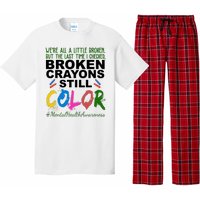 Broken Crayons Still Color Mental Health Awareness Pajama Set