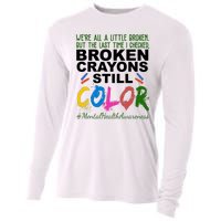 Broken Crayons Still Color Mental Health Awareness Cooling Performance Long Sleeve Crew