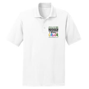 Broken Crayons Still Color Mental Health Awareness PosiCharge RacerMesh Polo