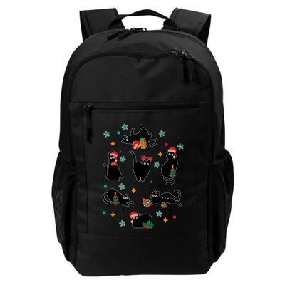 Black Cat Santa Ugly Christmas Xmas Cool Gift Backpack