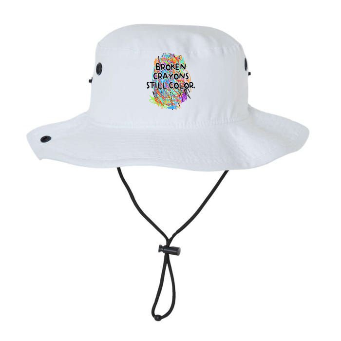 Broken Crayons Still Color Mental Health Awareness Supporter Legacy Cool Fit Booney Bucket Hat