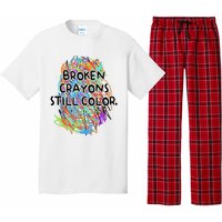 Broken Crayons Still Color Mental Health Awareness Supporter Pajama Set