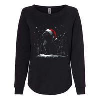 Black Cat Santa Hat Christmas Xmas Kitten Womens California Wash Sweatshirt