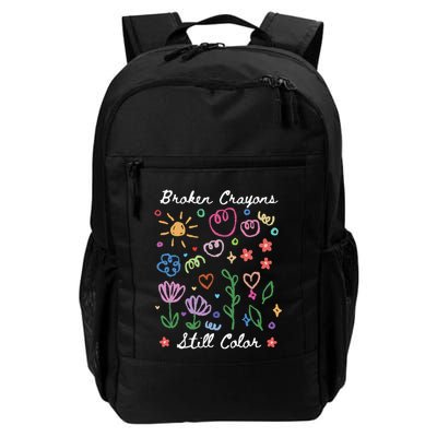 Broken Crayons Still Color Suicide Prevention Semicolon Backpack