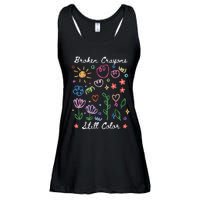 Broken Crayons Still Color Suicide Prevention Semicolon Ladies Essential Flowy Tank