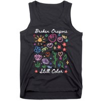 Broken Crayons Still Color Suicide Prevention Semicolon Tank Top