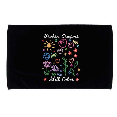 Broken Crayons Still Color Suicide Prevention Semicolon Microfiber Hand Towel
