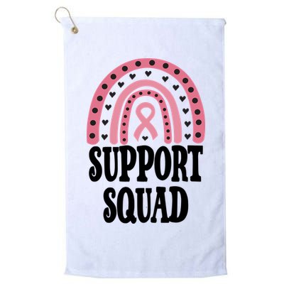 Breast Cancer Support Squad Rainbow Ribbon Golf Towel