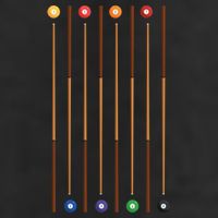 Biliard Cue Stick And 8 Pool Balls Awesome Game Cute Gift 25L Jumbo Tote