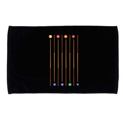 Biliard Cue Stick And 8 Pool Balls Awesome Game Cute Gift Microfiber Hand Towel