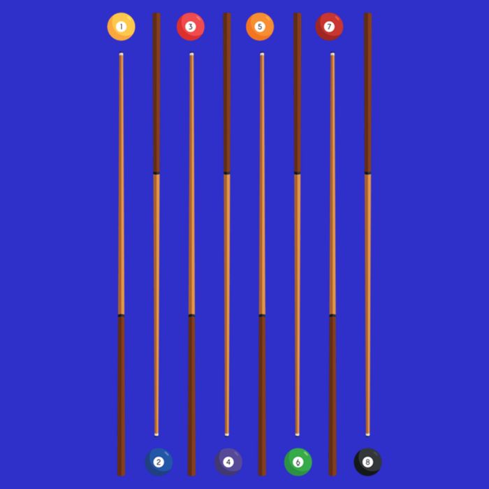 Biliard Cue Stick And 8 Pool Balls Awesome Game Cute Gift Tank Top