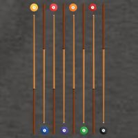 Biliard Cue Stick And 8 Pool Balls Awesome Game Cute Gift Vector Backpack