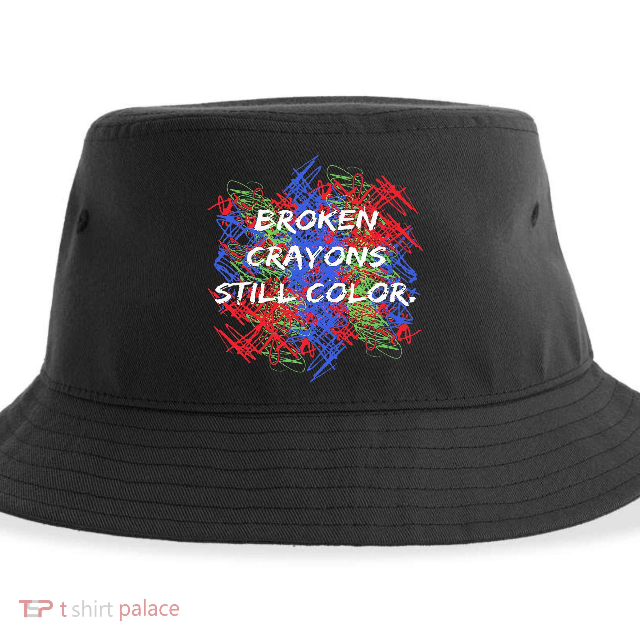 Broken Crayons Still Color Mental Health Awareness Supporter Sustainable Bucket Hat