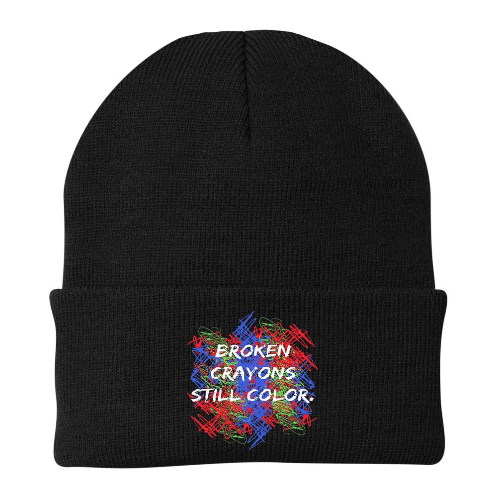 Broken Crayons Still Color Mental Health Awareness Supporter Beanie