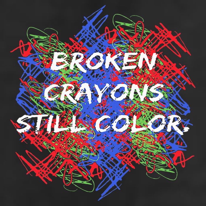 Broken Crayons Still Color Mental Health Awareness Supporter Golf Towel