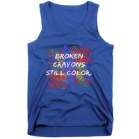 Broken Crayons Still Color Mental Health Awareness Supporter Tank Top