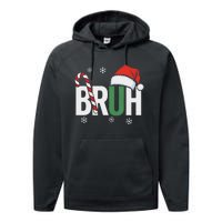 Bruh Christmas Santa Happy Christmas Family Xmas Christmas Performance Fleece Hoodie