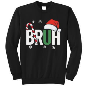 Bruh Christmas Santa Happy Christmas Family Xmas Christmas Sweatshirt