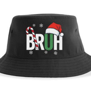 Bruh Christmas Santa Happy Christmas Family Xmas Christmas Sustainable Bucket Hat