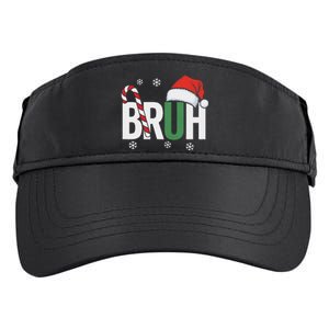 Bruh Christmas Santa Happy Christmas Family Xmas Christmas Adult Drive Performance Visor