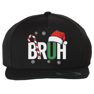 Bruh Christmas Santa Happy Christmas Family Xmas Christmas Wool Snapback Cap