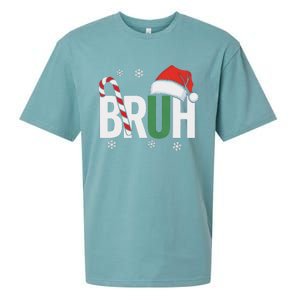 Bruh Christmas Santa Happy Christmas Family Xmas Christmas Sueded Cloud Jersey T-Shirt