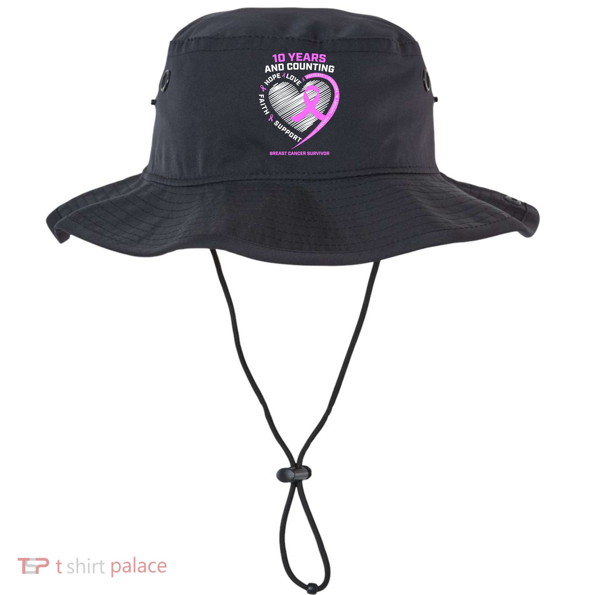 Breast Cancer Survivor 10 Year For Women Cancer Bucket Hat