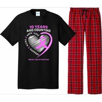 Breast Cancer Survivor 10 Year For Women Cancer Pajama Set