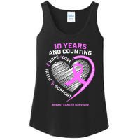 Breast Cancer Survivor 10 Year For Women Cancer Ladies Essential Tank