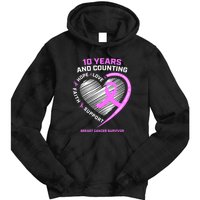 Breast Cancer Survivor 10 Year For Women Cancer Tie Dye Hoodie