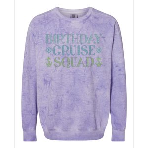 Birthday Cruise Squad Cruising Trip Party Vacation Birthday Colorblast Crewneck Sweatshirt